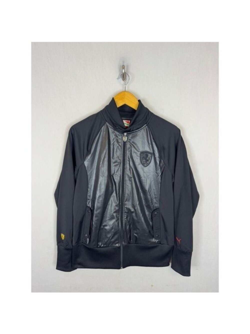 Puma Scuderia Ferrari Track Jacket Women Large Black Full Zip F1 Bomber 561051